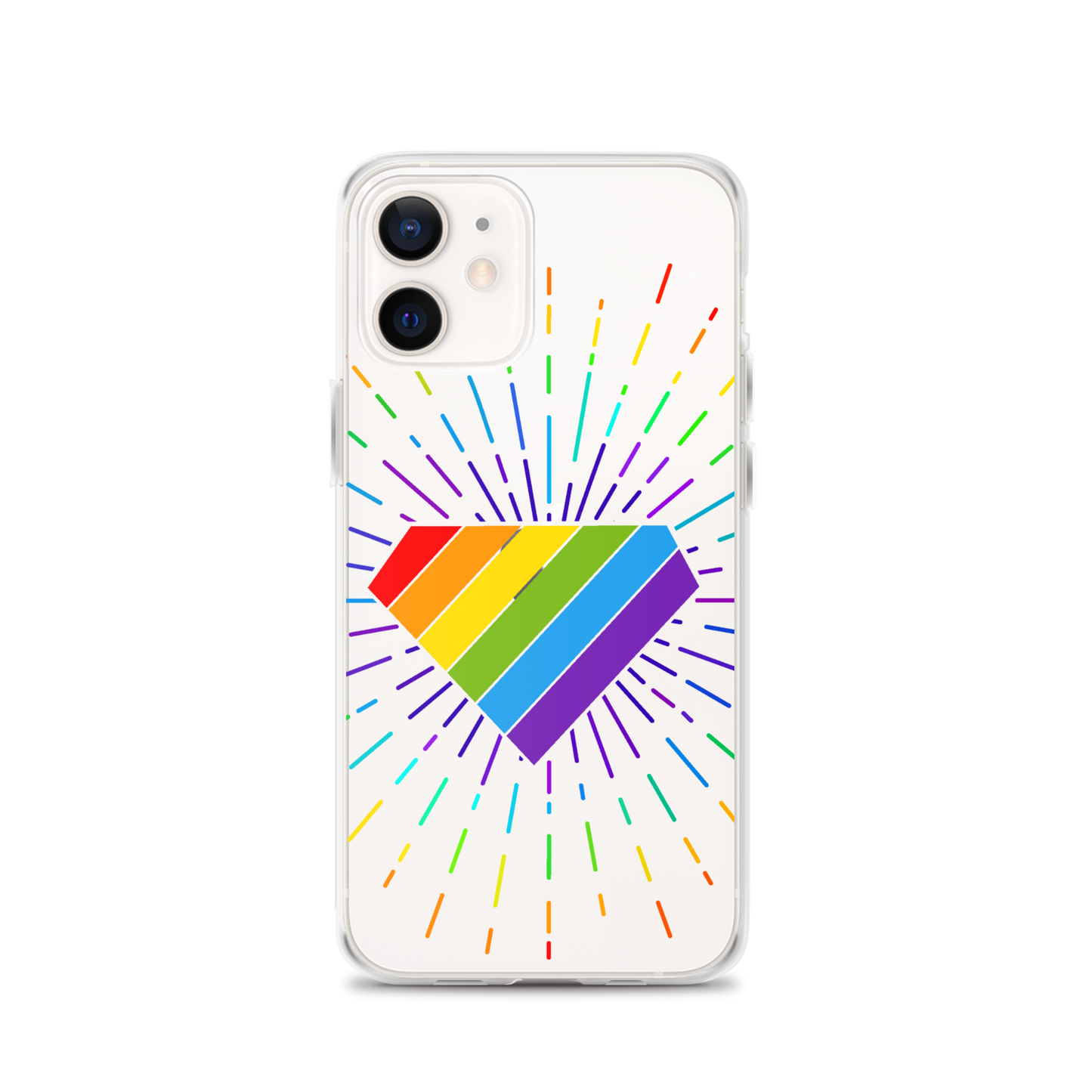 Ruby Pride Burst Clear Case for iPhone