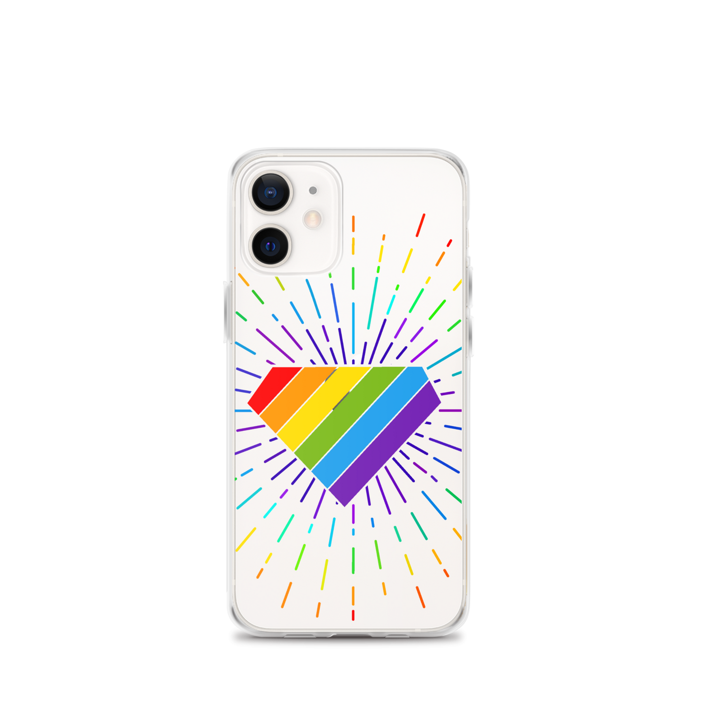 Ruby Pride Burst Clear Case for iPhone