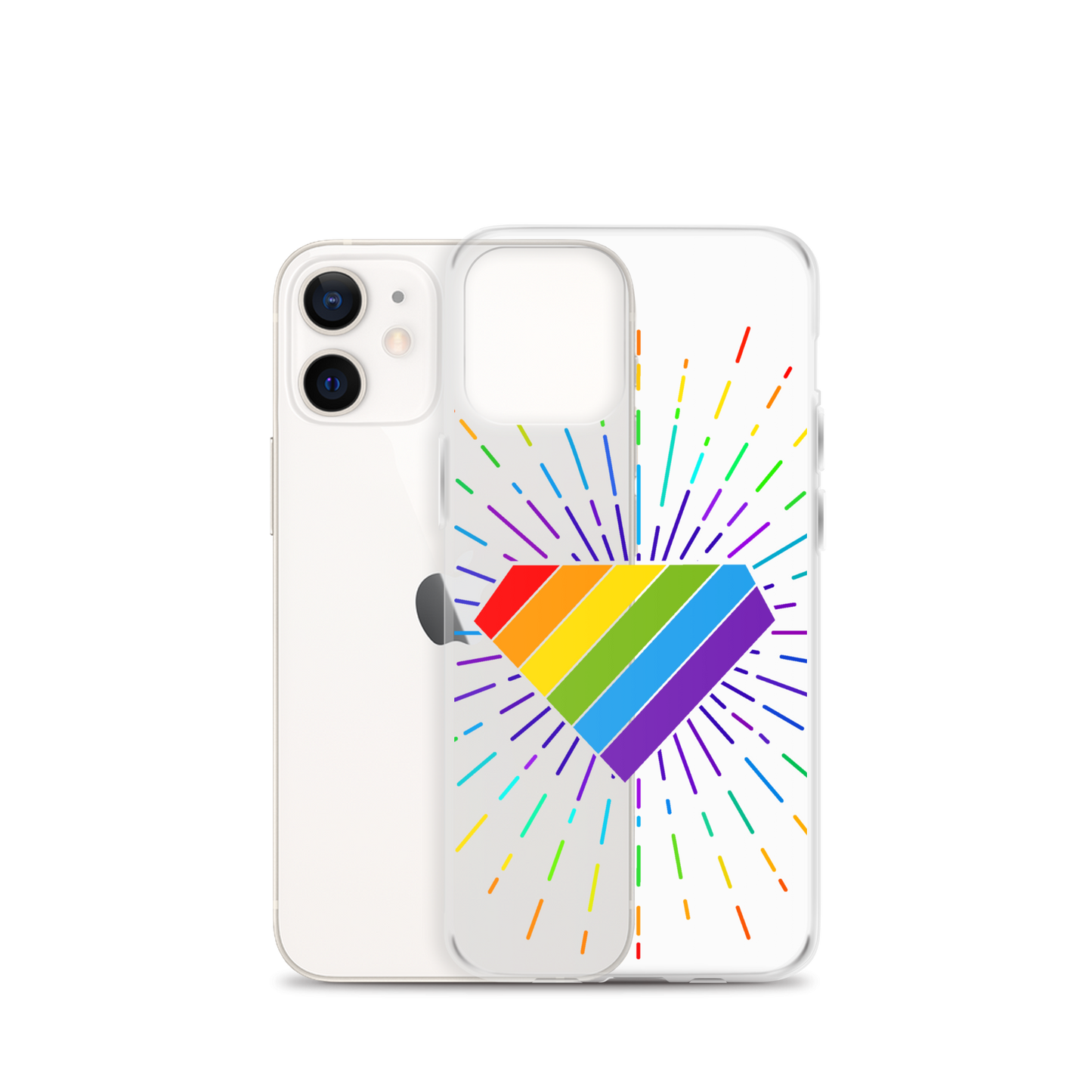 Ruby Pride Burst Clear Case for iPhone