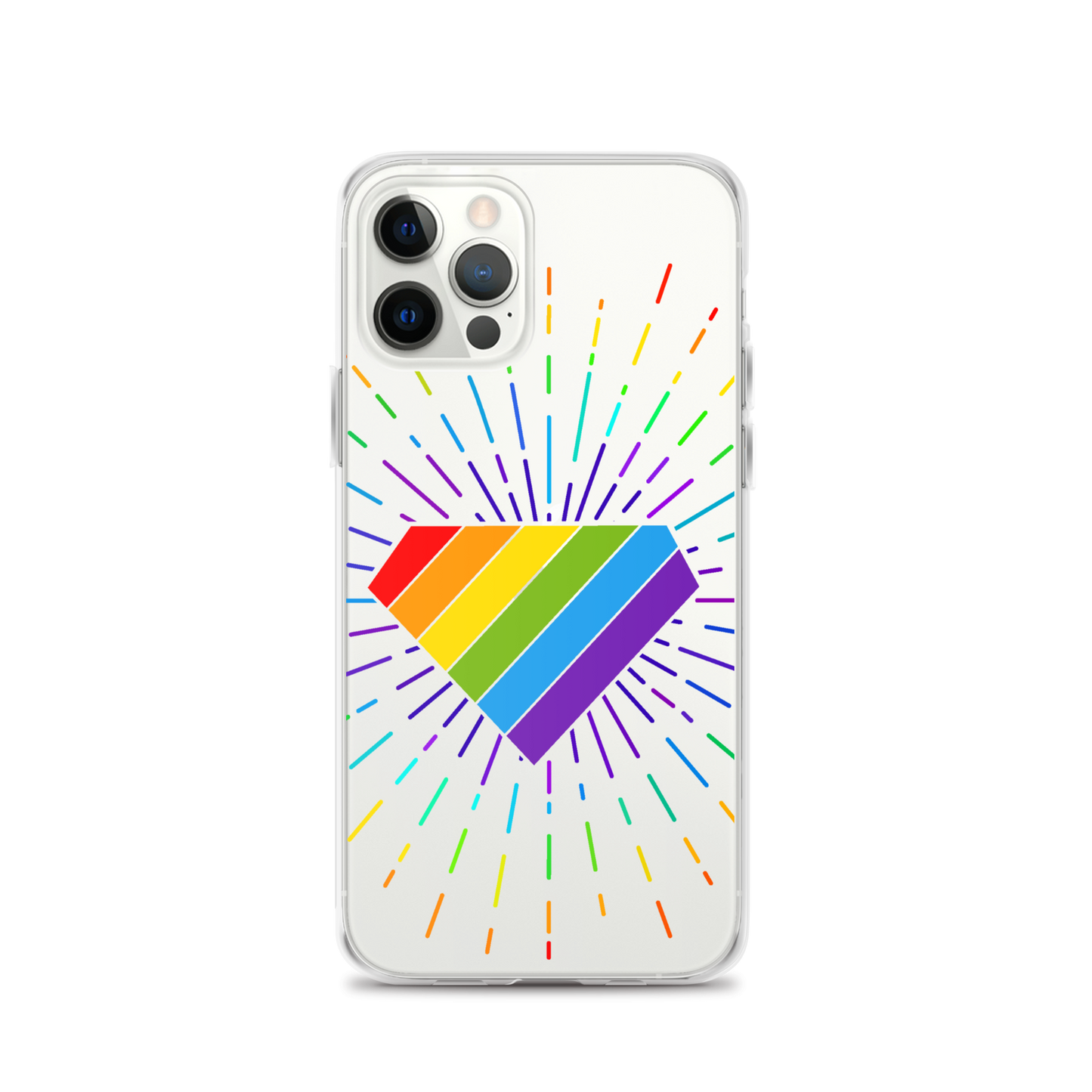 Ruby Pride Burst Clear Case for iPhone