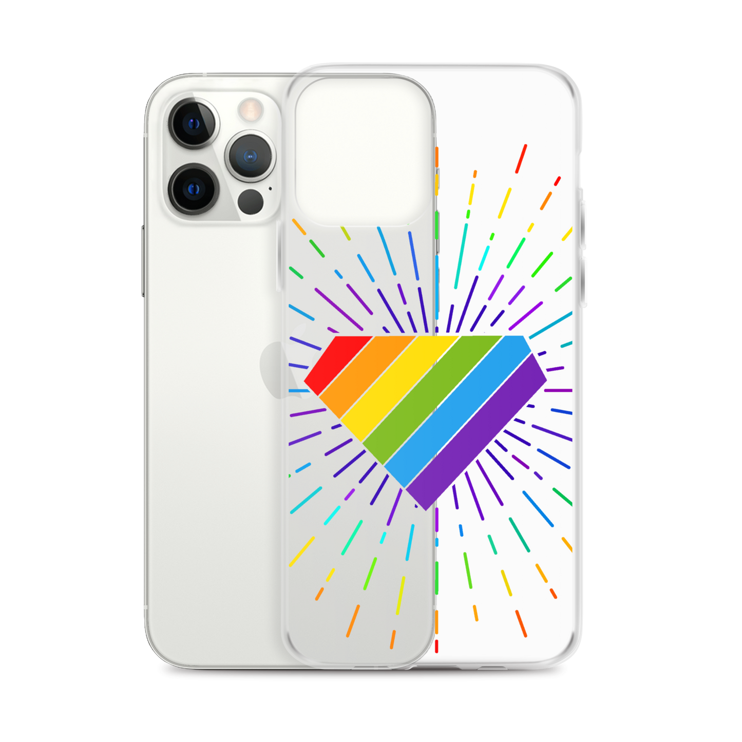 Ruby Pride Burst Clear Case for iPhone