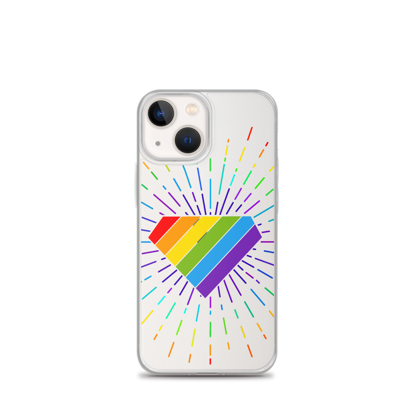 Ruby Pride Burst Clear Case for iPhone