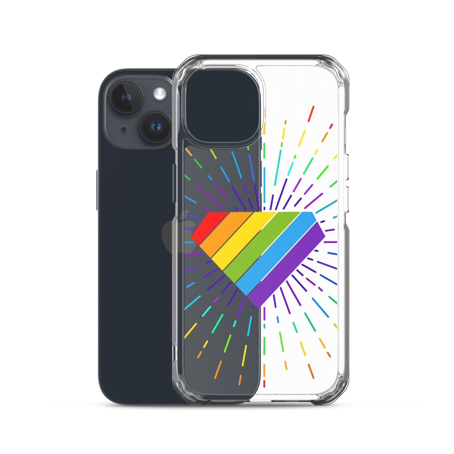 Ruby Pride Burst Clear Case for iPhone
