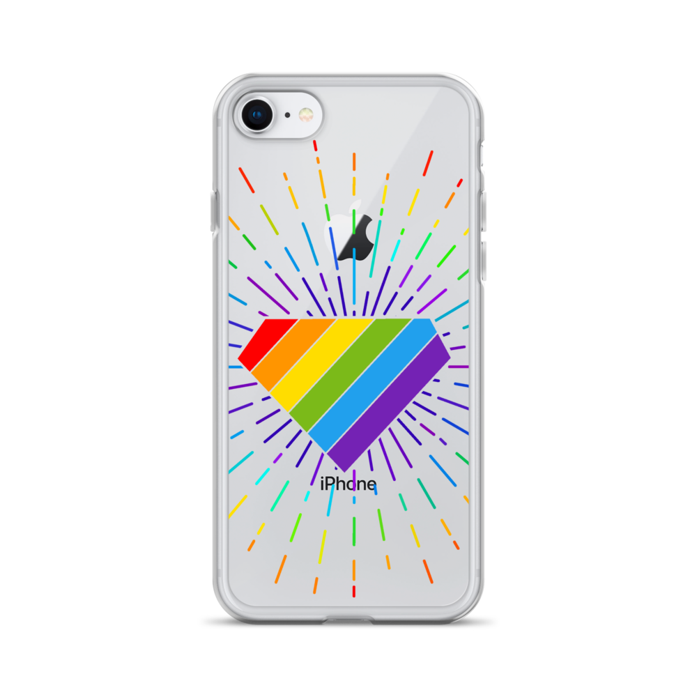 Ruby Pride Burst Clear Case for iPhone