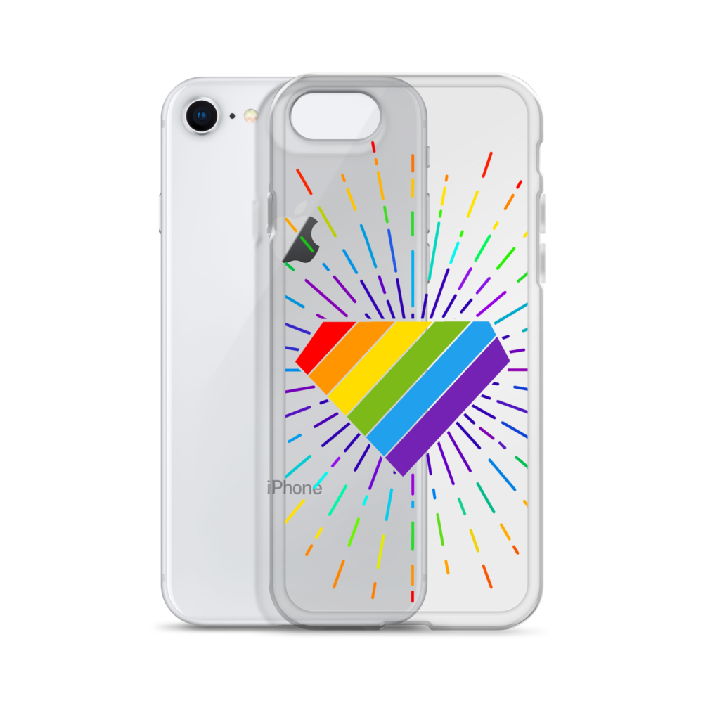 Ruby Pride Burst Clear Case for iPhone