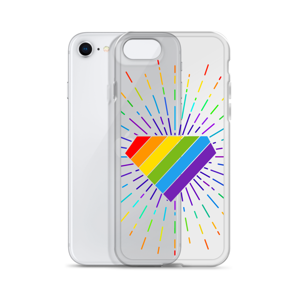 Ruby Pride Burst Clear Case for iPhone