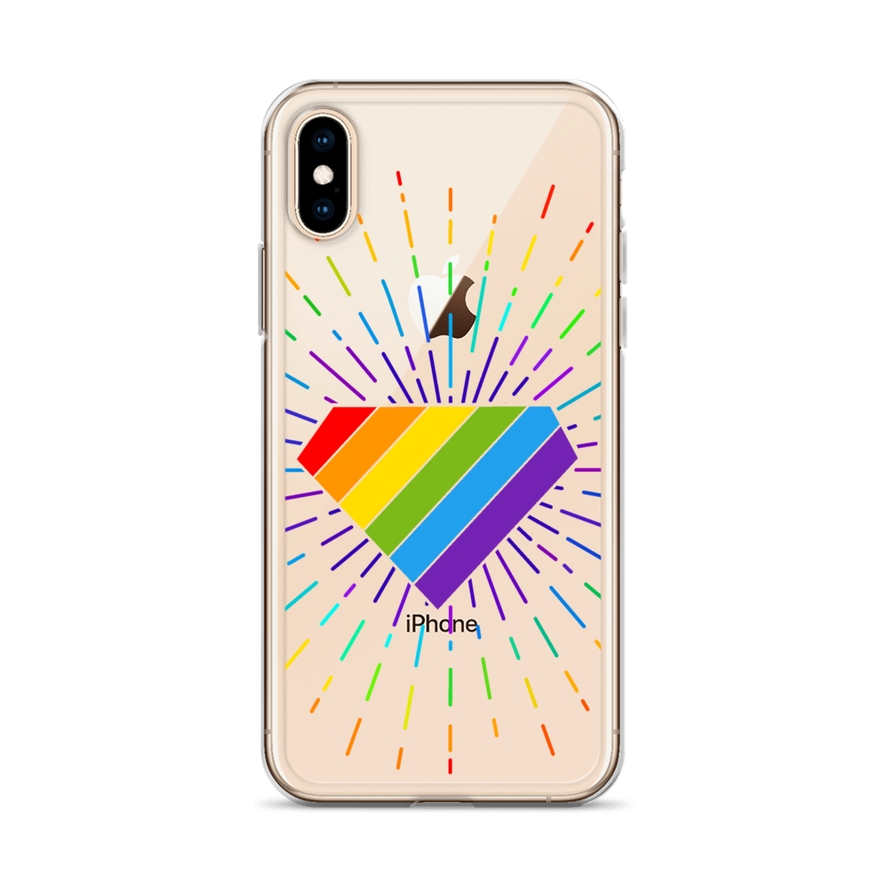 Ruby Pride Burst Clear Case for iPhone