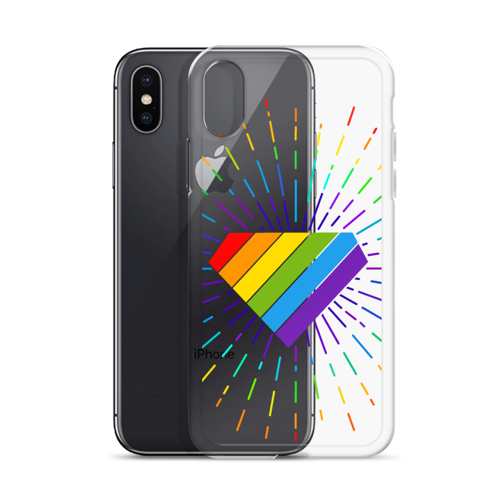 Ruby Pride Burst Clear Case for iPhone
