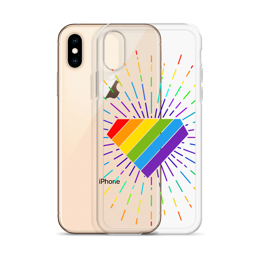Ruby Pride Burst Clear Case for iPhone