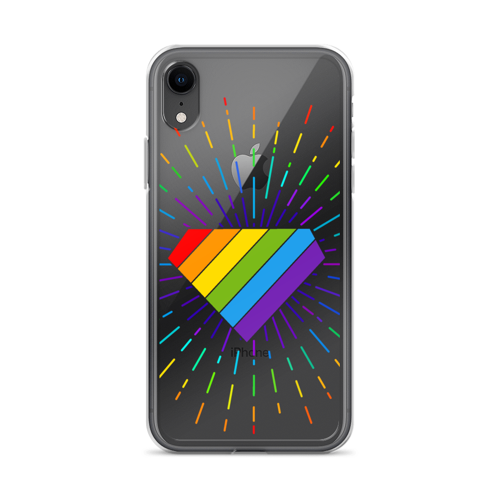 Ruby Pride Burst Clear Case for iPhone