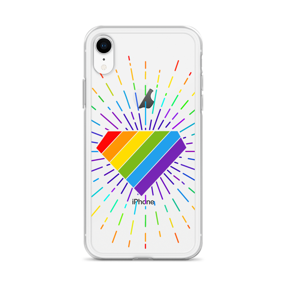 Ruby Pride Burst Clear Case for iPhone