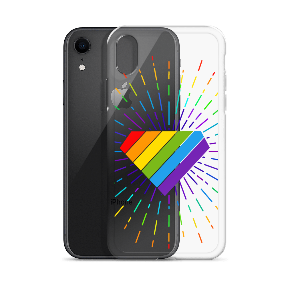 Ruby Pride Burst Clear Case for iPhone