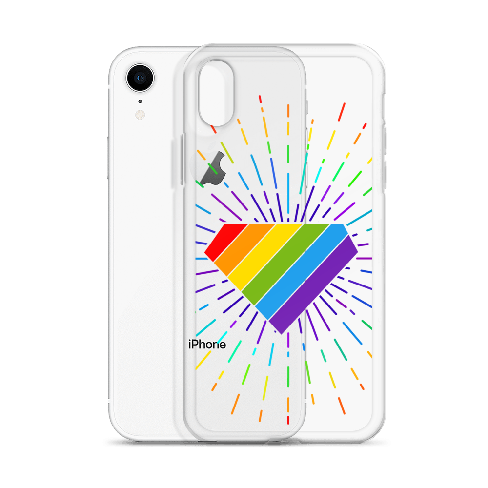 Ruby Pride Burst Clear Case for iPhone