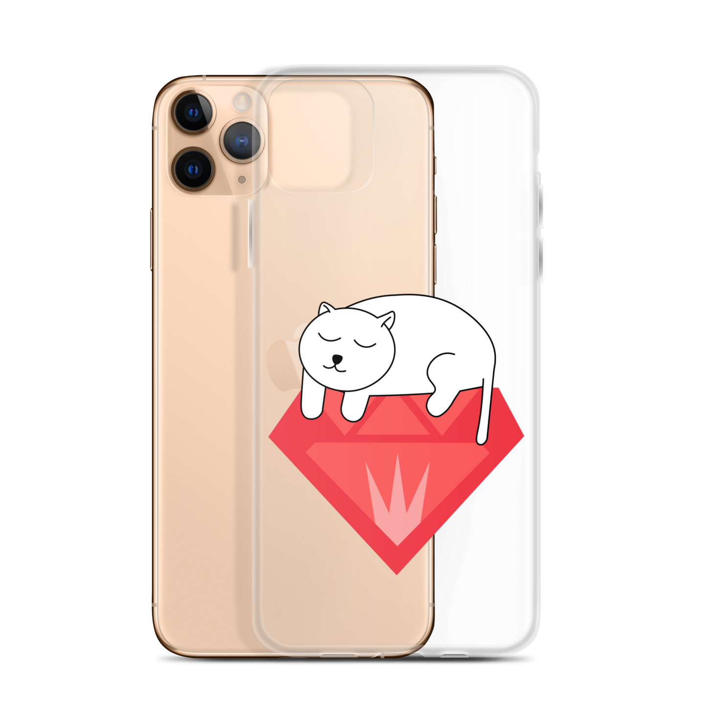 Cat Ruby Clear Case for iPhone