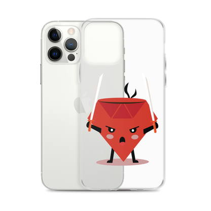 Ruby Warrior Clear Case for iPhone