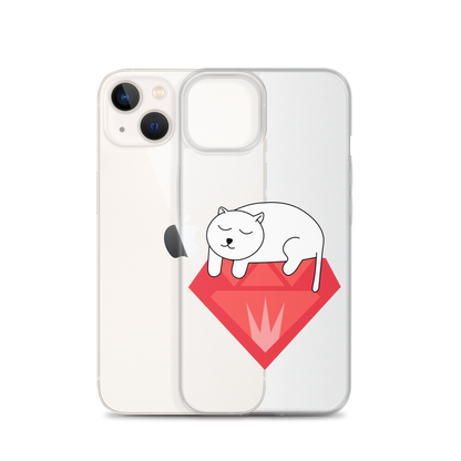 Cat Ruby Clear Case for iPhone