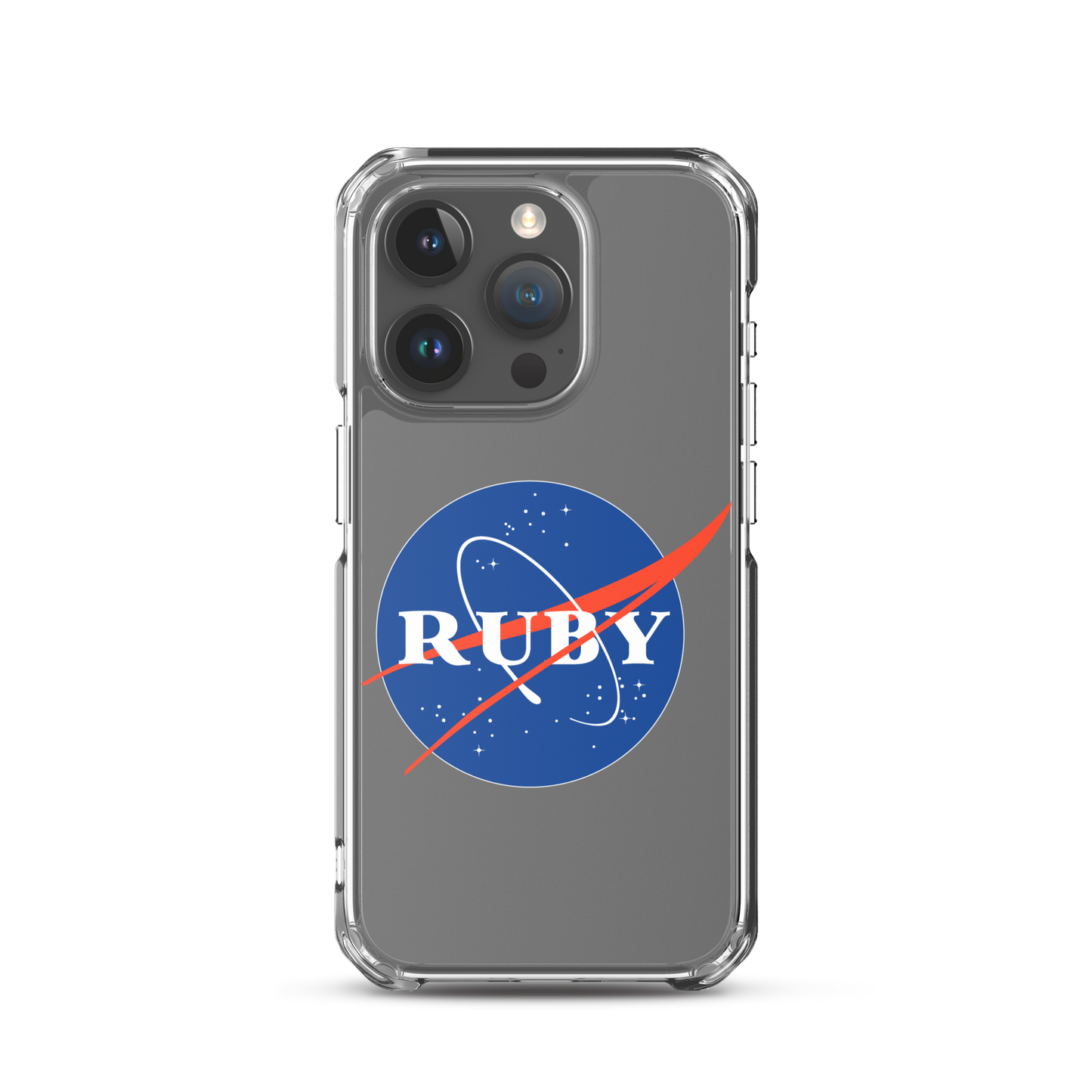 Ruby Nasa Clear Case for iPhone