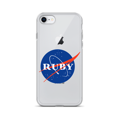Ruby Nasa Clear Case for iPhone