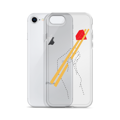 Ruby Chopstix Clear Case for iPhone
