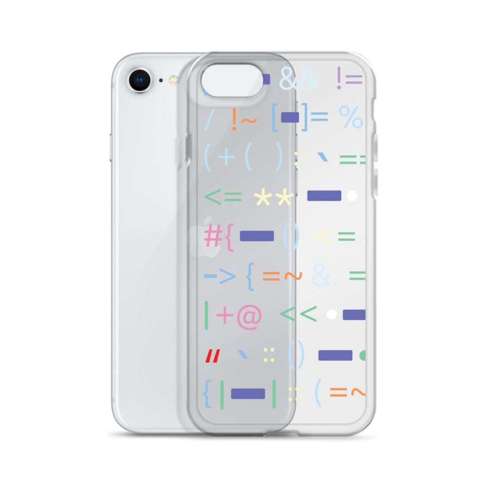 Ruby Tokens Clear Case for iPhone
