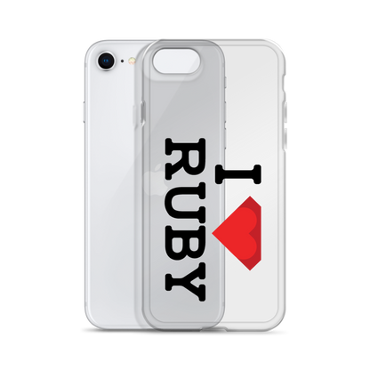I Love Ruby Clear Case for iPhone