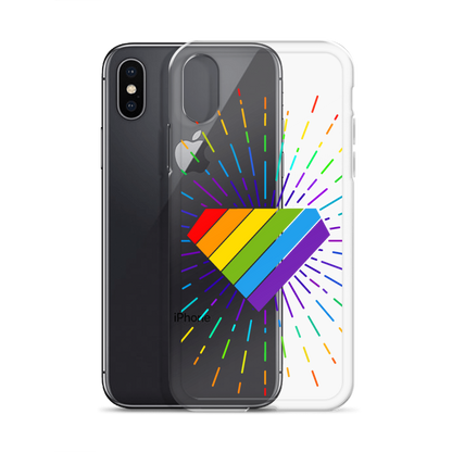 Ruby Pride Burst Clear Case for iPhone