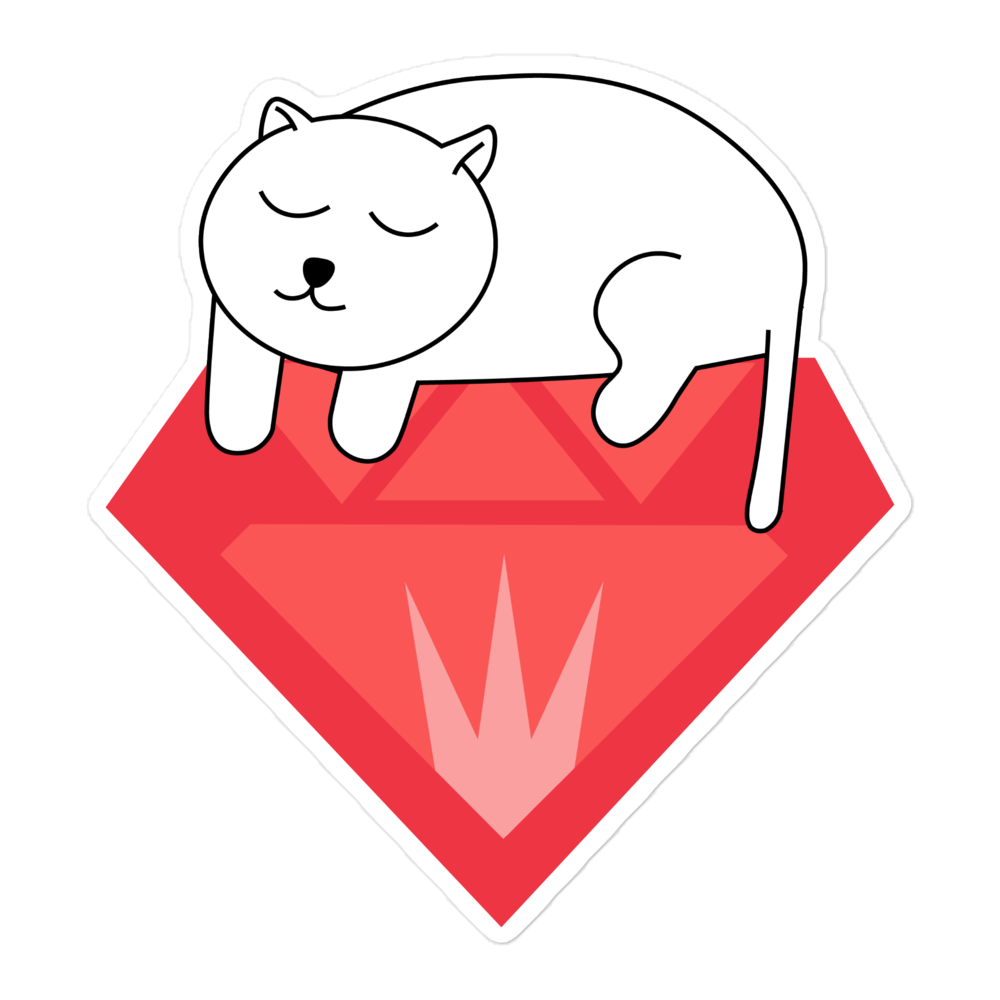 Cat Ruby Sticker