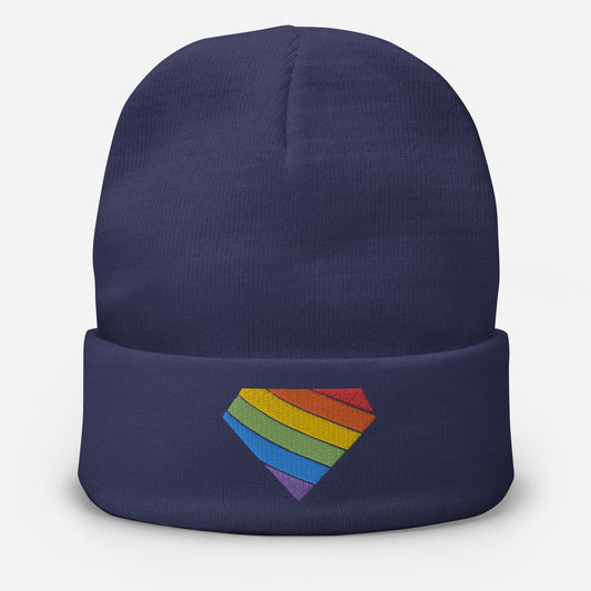Ruby Pride Embroidered Beanie