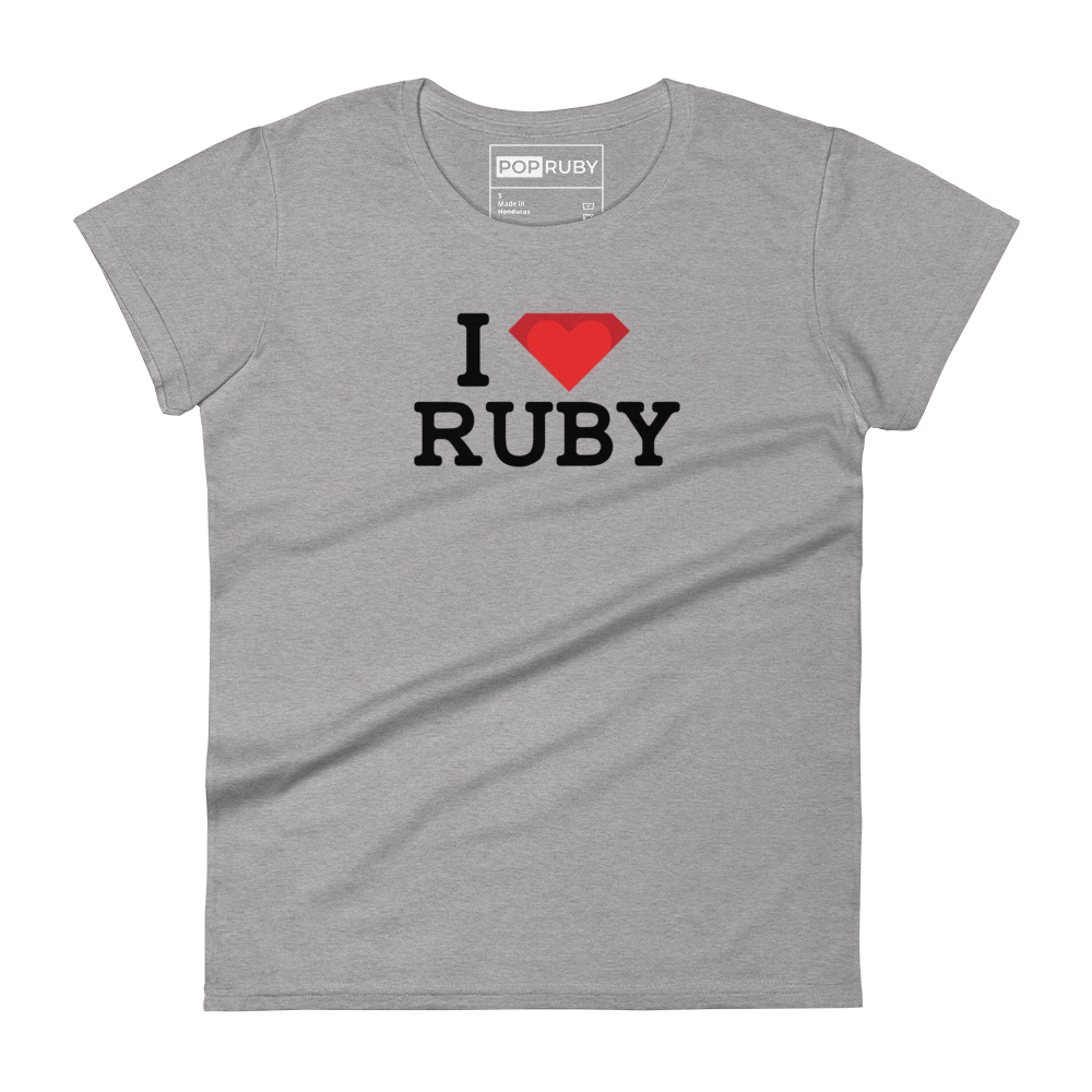 I Love Ruby Women's Teeshirt