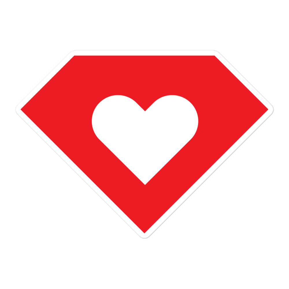 Ruby Heart Sticker