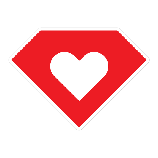 Ruby Heart Sticker