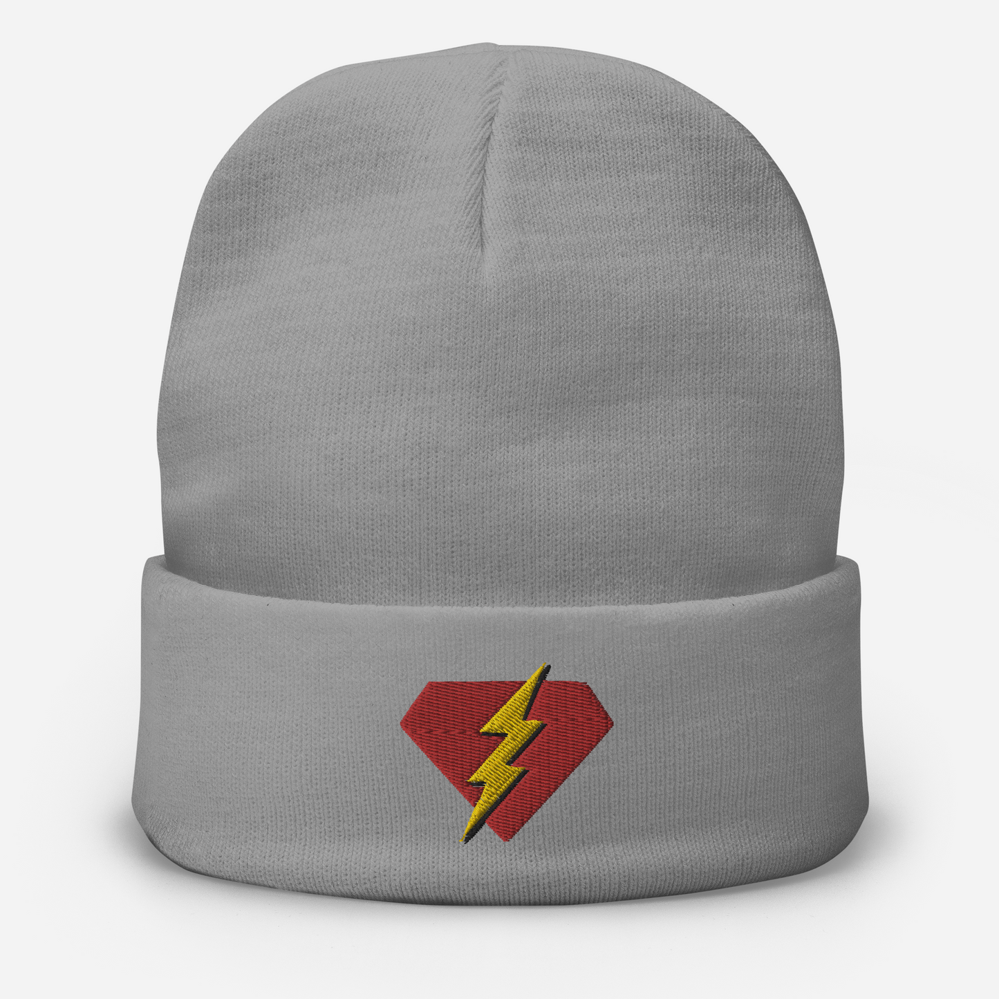 Ruby Lightning Embroidered Beanie