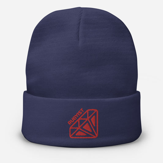 The Rubyist Embroidered Beanie